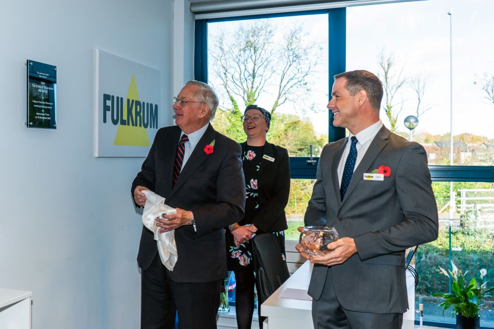 HRH The Duke of Gloucester Visiting Fulkrum Technical Resources on 7th November 2023