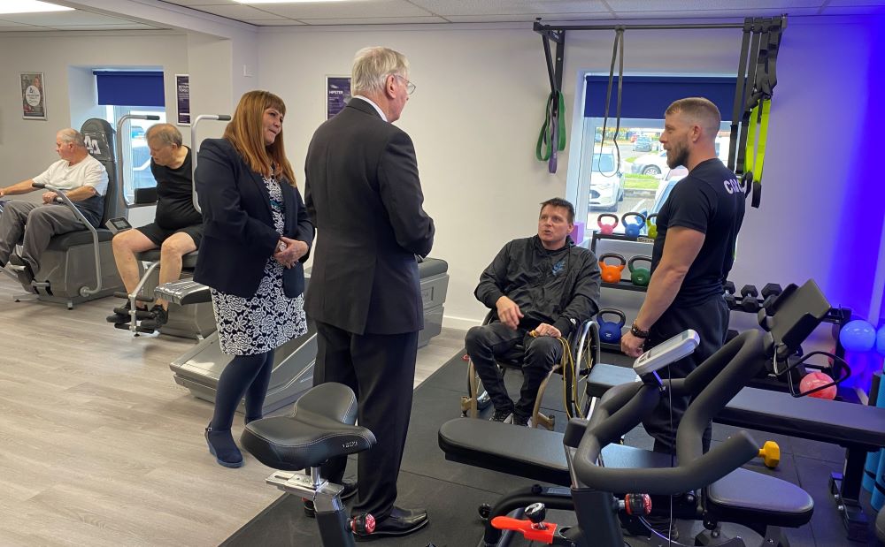 HRH The Duke of Gloucester visit to Adrenaline Alley, Corby and new Active in Motion Wellbeing Centre on 7th November 2023