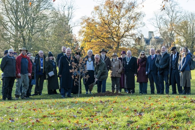 Coronation Tree planted in Abington Park to mark Coronation of King Charles III