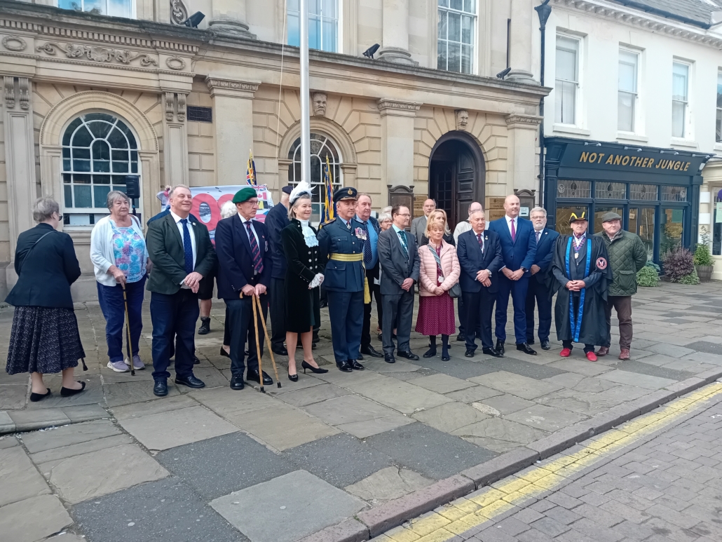 D-Day 80 Northampton Flag Raising