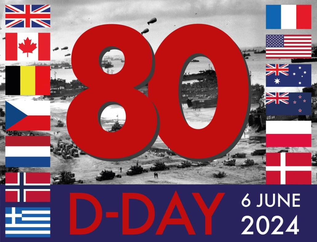 D-Day 80th Anniversary Logo