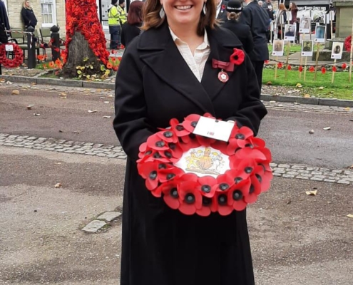 Deputy Lieutenant Alex Wallace at Higham Ferrers Remembrance day 2024