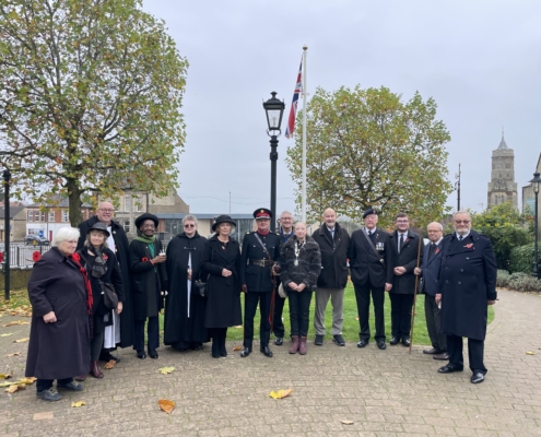 Deputy Lieutenant Oliver Wicksteed DL at Irthlingborough Remembrance Day 2024