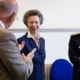 HRH The Princess Royal listening to her host, Dominic Goble JP DL