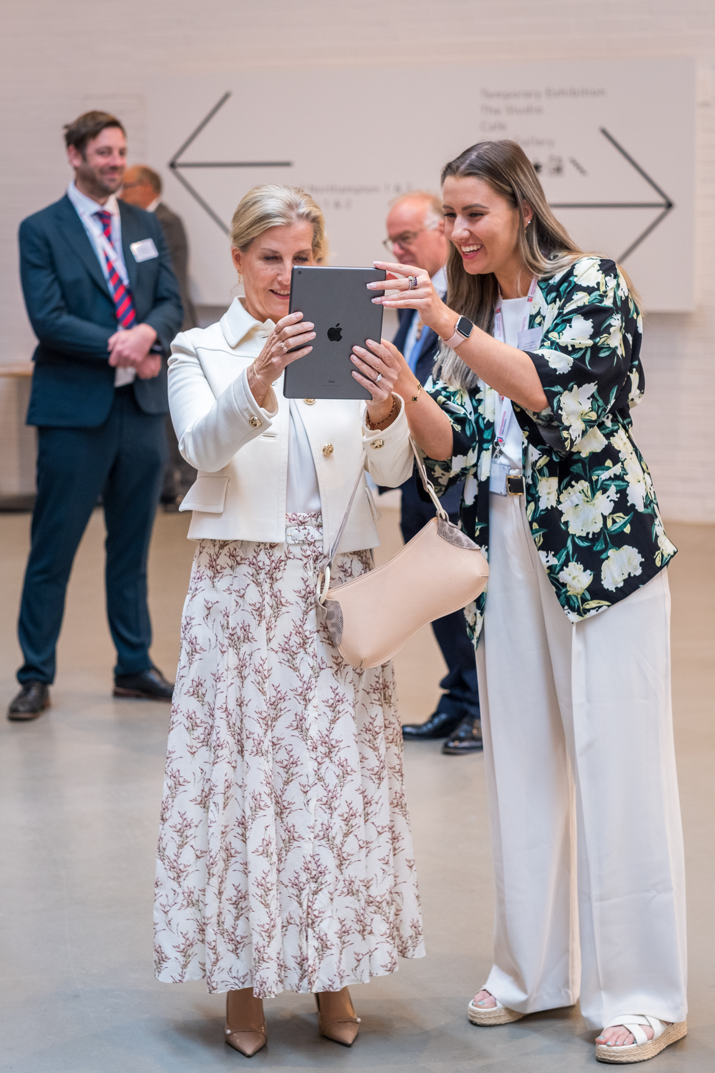 HRH Duchess of Edinburgh talking to Miss Nicole Haviland