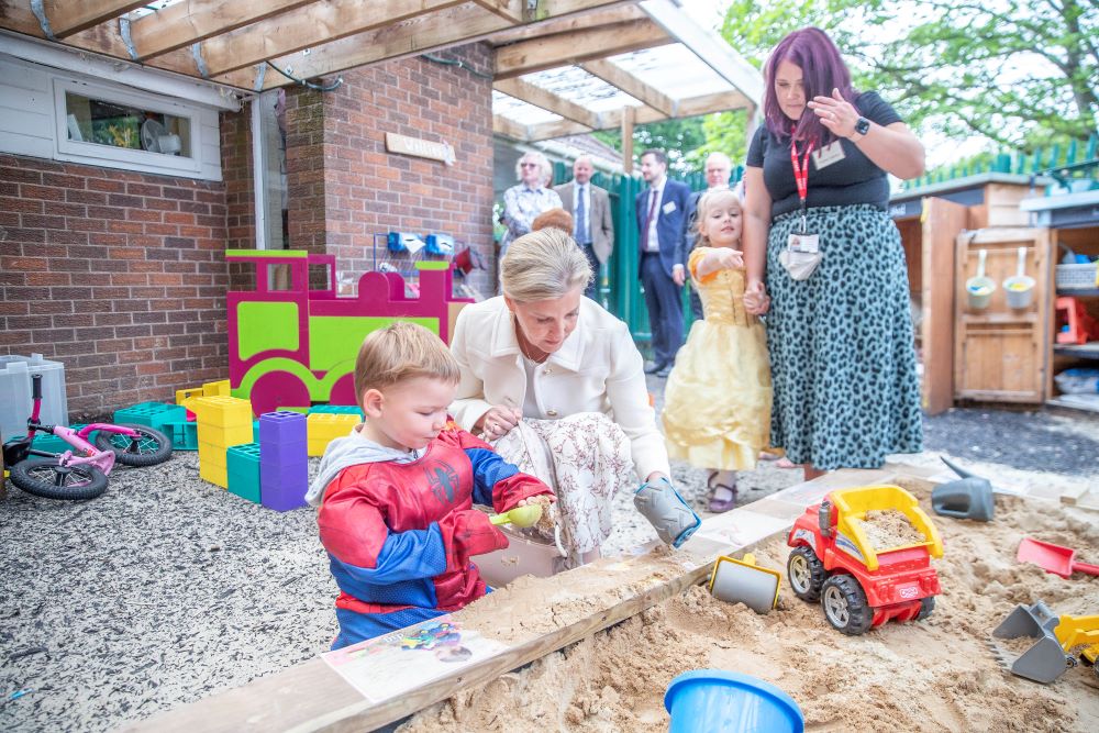 HRH The Duchess Of Edinburgh Visit to Growing Together Northampton Nursery on 9 June 2025