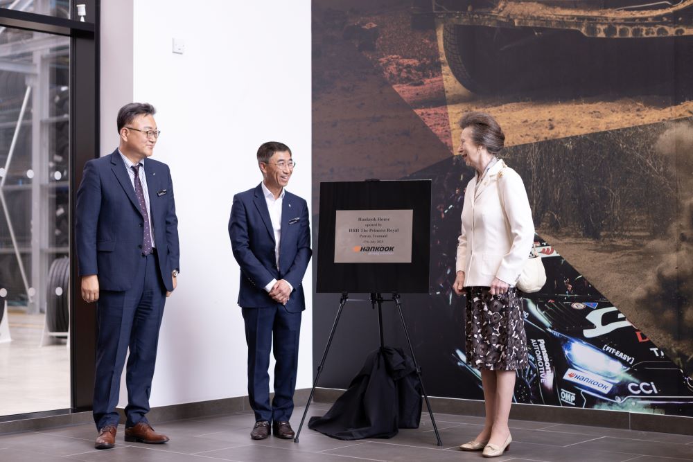 HRH The Princess Royal officially opening Hankook Tyres UK Ltd in Daventry