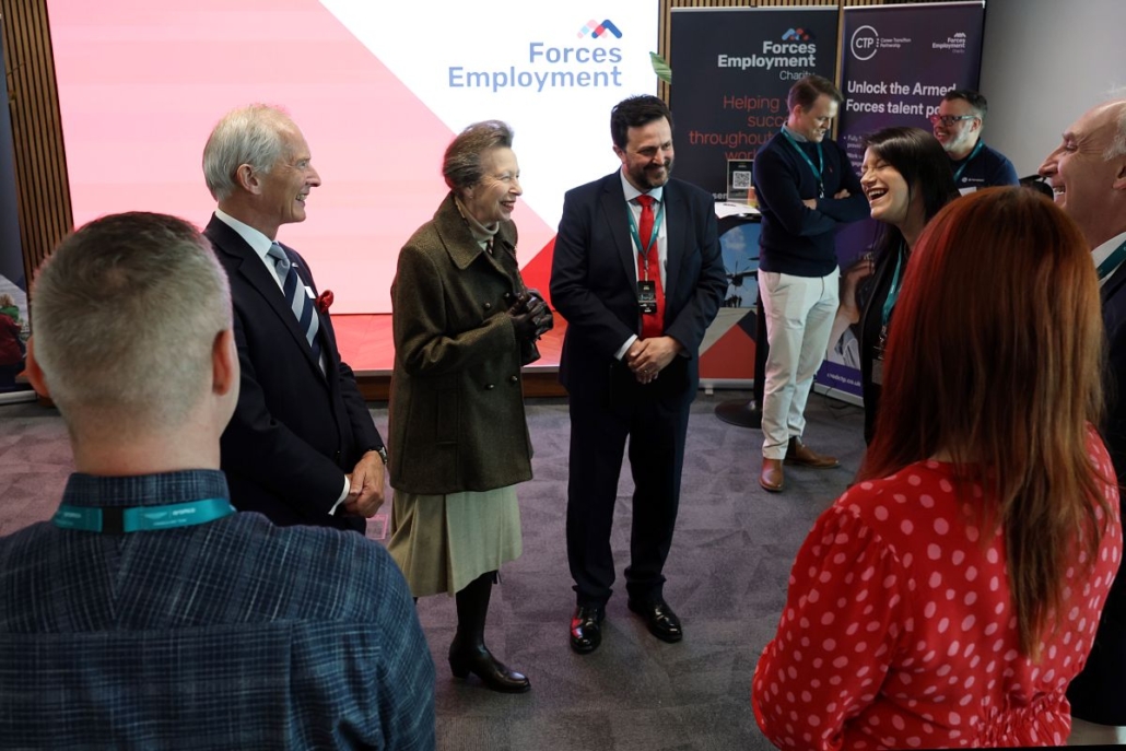 HRH The Princess Royal HRH The Princess Royal meeting businesses that support veterans
